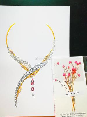 珠寶手繪姐 用畫筆點(diǎn)亮珠寶設(shè)計(jì)的璀璨世界